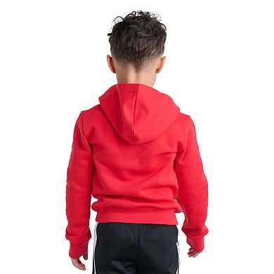 Boys 4-7 adidas Long Sleeve 3-Bar Mesh Logo Pullover Hoodie