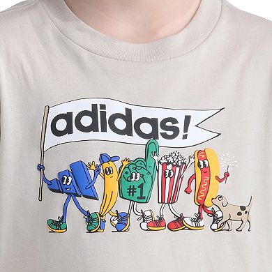 Boys 8-20 adidas Long Sleeve Sports Doodle Graphic Tee