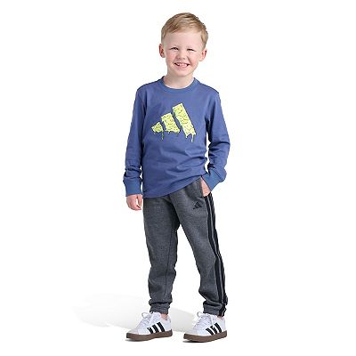 Boys 4-7 adidas Long Sleeve Doodle Graphic Tee