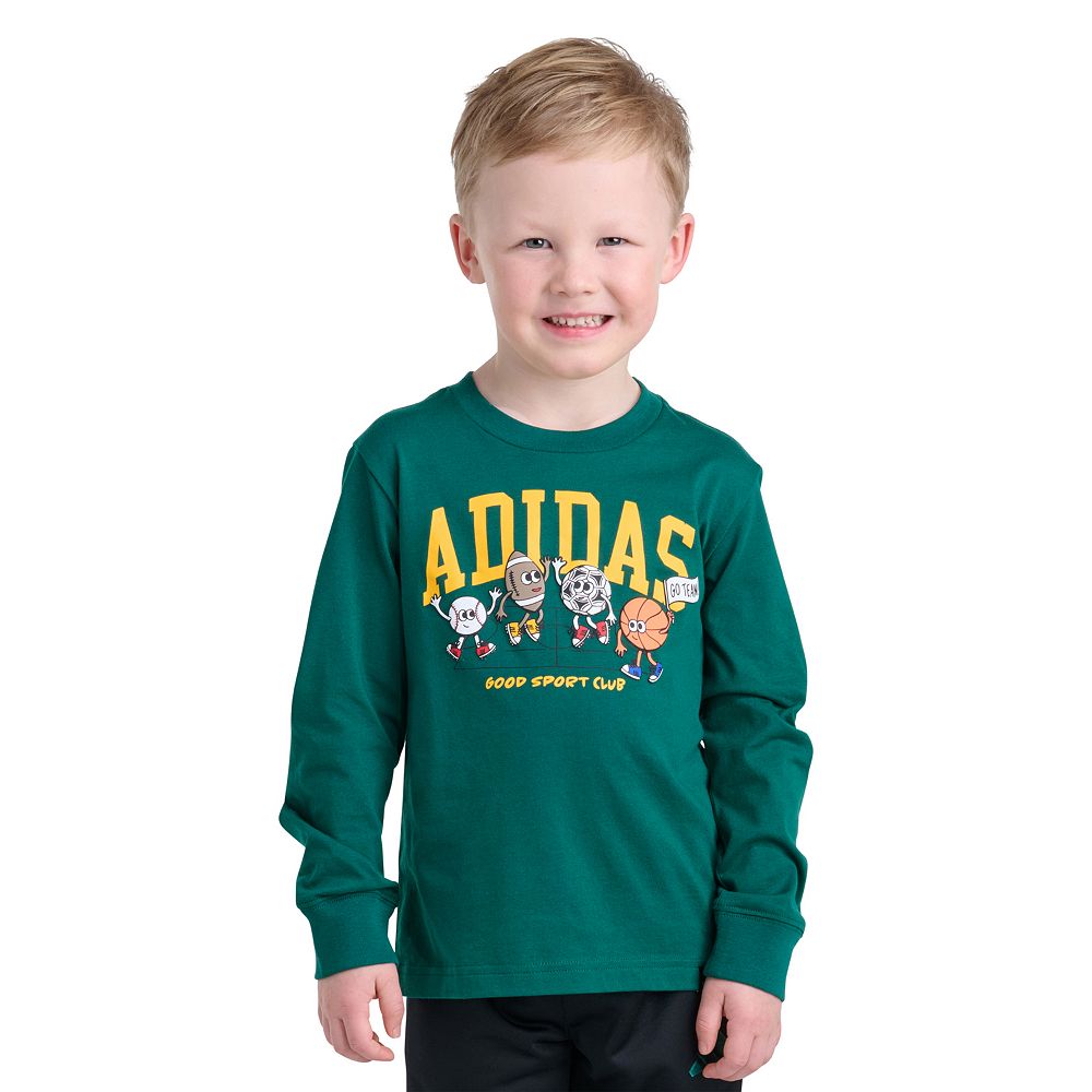Boys 4-7 adidas Long Sleeve Sport Graphic Tee