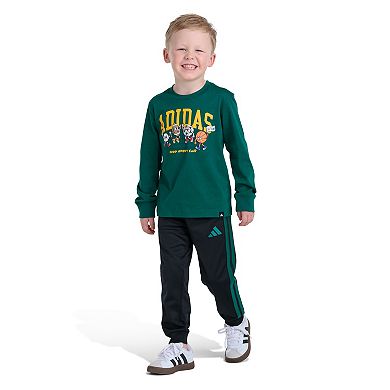 Boys 4-7 adidas Long Sleeve Sport Graphic Tee