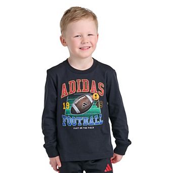 Boys 4-7 adidas Long Sleeve Football Graphic Tee