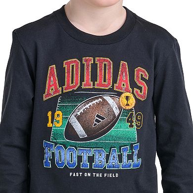 Boys 4-7 adidas Long Sleeve Football Graphic Tee