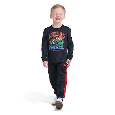 Boys 4-7 adidas Long Sleeve Football Graphic Tee