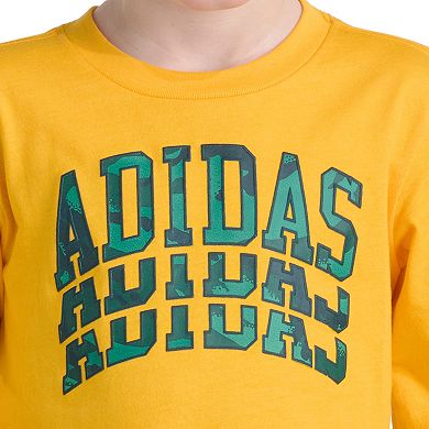 Boy's 4-7 adidas Long Sleeve Sportswear Camo Graphic Tee