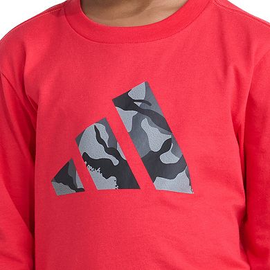 Boys 4-7 adidas Long Sleeve Camo Graphic Tee