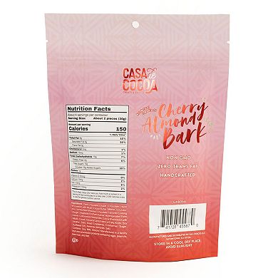 Enchante Confections Cherry Almond Bark 5-oz. Dried Sweet Cherries & Almonds in Chocolate