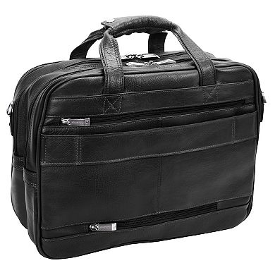 McKleinUSA CERESOLA 15-Inch Leather Expandable Detachable-Wheeled Laptop Briefcase