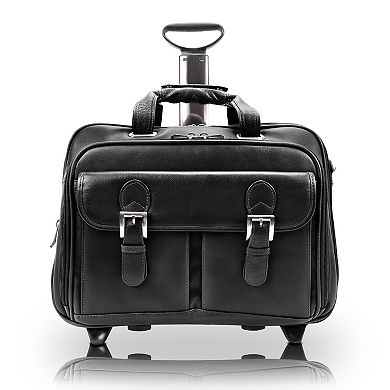 McKleinUSA CERESOLA 15-Inch Leather Expandable Detachable-Wheeled Laptop Briefcase