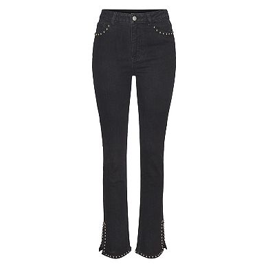 Lascana Women's Embellished Split Hem Jeans