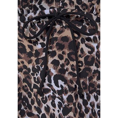 Lascana Women's Leopard Print Underwire Tankini Top