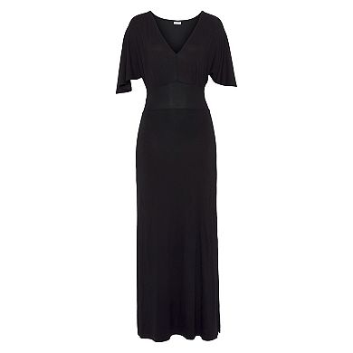 Lascana Women's V-Neckline Maxi Dress