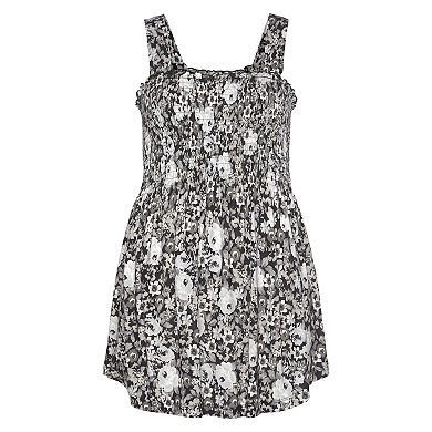 Lascana Women's Floral Smocked Top