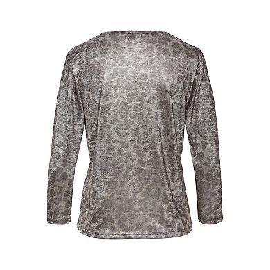 Lascana Women's Keyhole 3/4 Sleeve Top