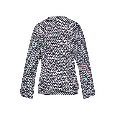 Lascana Women's Flare Sleeve Print Top