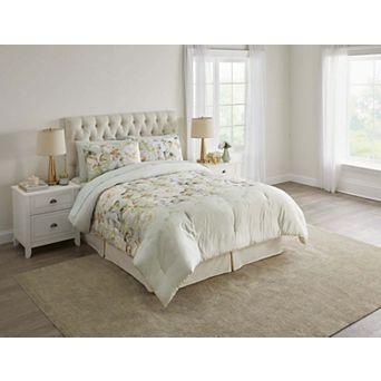BrylaneHome Lyocell Cotton Peony Garden Comforter Set