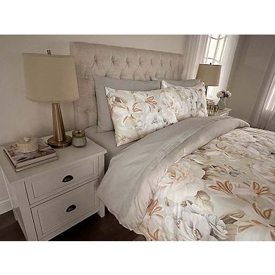 BrylaneHome Lyocell Cotton Peony Garden Comforter Set