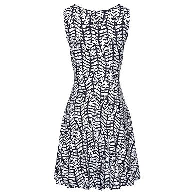 Lascana Women's Sleeveless Patterned Dress