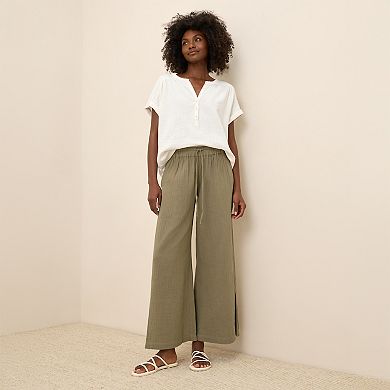 Coastal Double Gauze Short Sleeve Popover Made With Organic Cotton