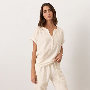 Organic Cotton Coastal Double Gauze Popover