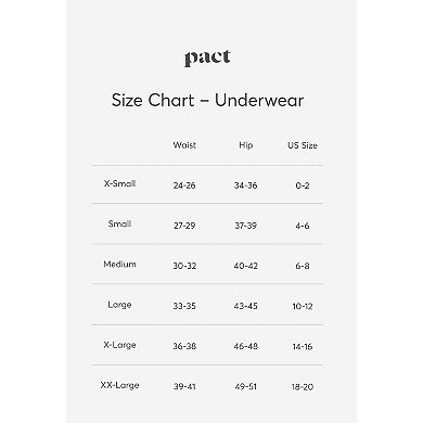 Lace Waist Thong 3-Pack Made with Organic Cotton