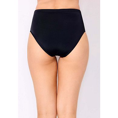 Swimsuits for All Women's Shirred Sarong Skirt Swim Brief