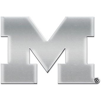 WinCraft Michigan Wolverines Chrome Auto Emblem