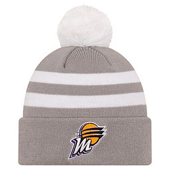 Unisex New Era Gray Phoenix Mercury Core Cuffed Knit Hat with Pom
