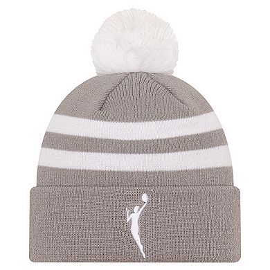 Unisex New Era Gray Phoenix Mercury Core Cuffed Knit Hat with Pom