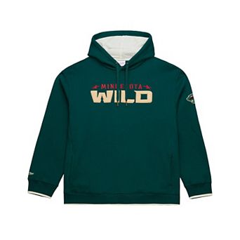Men's Mitchell & Ness Green Minnesota Wild Team Legacy Hoodie