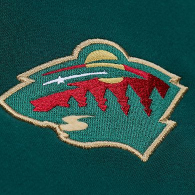 Men's Mitchell & Ness Green Minnesota Wild Team Legacy Hoodie