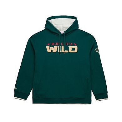 Men's Mitchell & Ness Green Minnesota Wild Team Legacy Hoodie