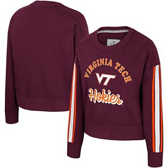 Women's Colosseum Maroon Virginia Tech Hokies Honeymoon Sweatshirt