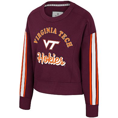 Women's Colosseum Maroon Virginia Tech Hokies Honeymoon Sweatshirt