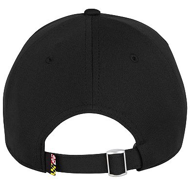 Men's Under Armour Black Maryland Terrapins Sideline Blitzing Accent Iso-Chill Adjustable Hat