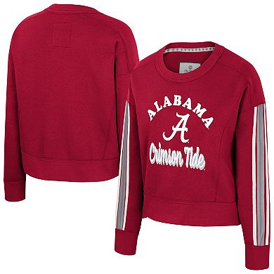 Women's Colosseum Crimson Alabama Crimson Tide Honeymoon Sweatshirt