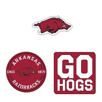 WinCraft Arkansas Razorbacks 3-Pack Premium Fridge Magnet Set