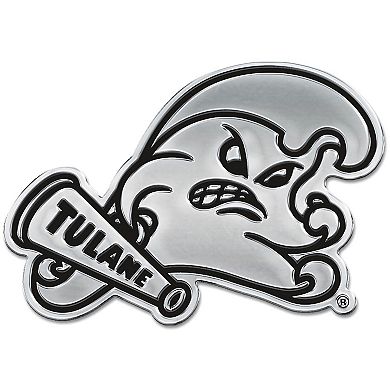 WinCraft Tulane Green Wave Chrome Auto Emblem