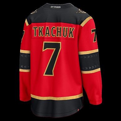 Men's Fanatics Brady Tkachuk Red Ottawa Senators Alternate Breakaway Jersey