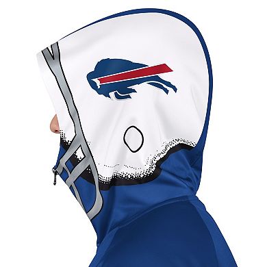 Men's Pro Player Royal/White Buffalo Bills Helmet Full-Zip Hooded Track Jacket