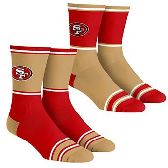 Unisex Rock Em Socks San Francisco 49ers 2-Pack Color Block Crew Socks Set