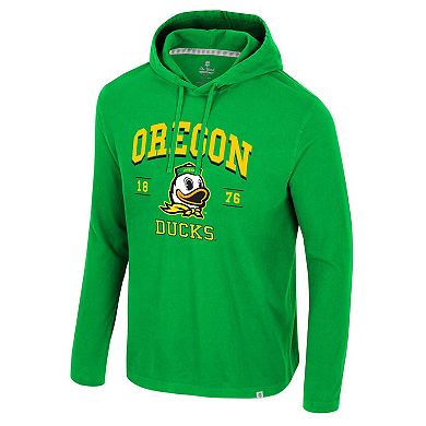 Men's Colosseum Green Oregon Ducks Simoleans Washed Hoodie