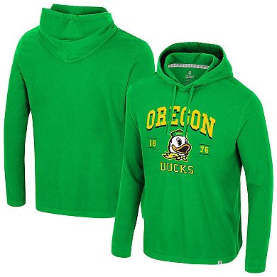 Men's Colosseum Green Oregon Ducks Simoleans Washed Hoodie
