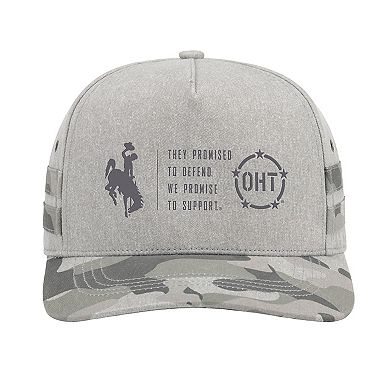 Unisex Colosseum Gray Wyoming Cowboys OHT Squad Podium Adjustable Hat