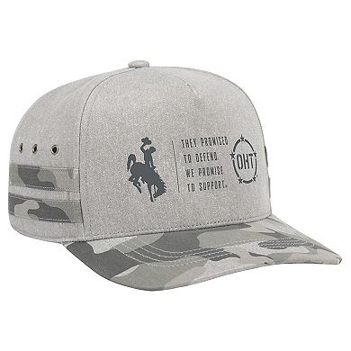 Unisex Colosseum Gray Wyoming Cowboys OHT Squad Podium Adjustable Hat