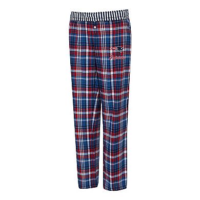 Women's Concepts Sport Navy New England Patriots Laney Plaid Tri-Blend Pants