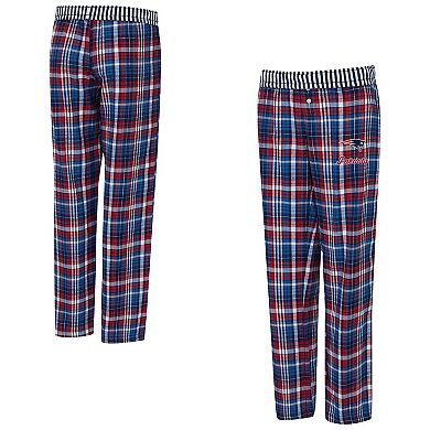 Women's Concepts Sport Navy New England Patriots Laney Plaid Tri-Blend Pants