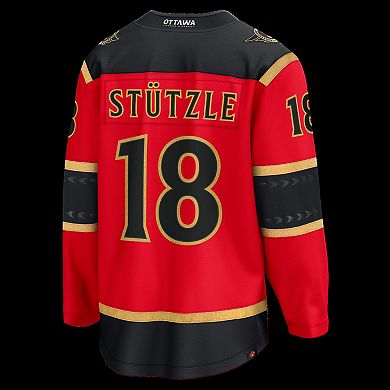 Men's Fanatics Tim Stutzle Red Ottawa Senators Alternate Breakaway Jersey