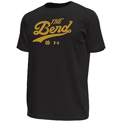 Men's Under Armour Black Notre Dame Fighting Irish The Bend Stretch T-Shirt