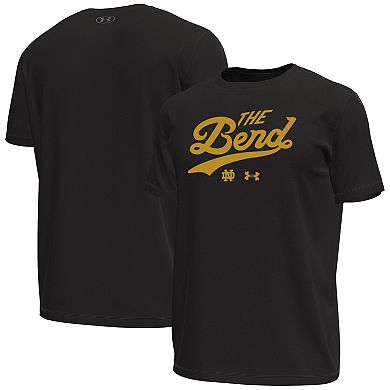 Men's Under Armour Black Notre Dame Fighting Irish The Bend Stretch T-Shirt